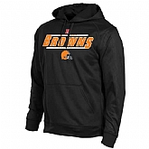 Men's Cleveland Browns Historic Logo Majestic Synthetic Hoodie Sweatshirt - Black,baseball caps,new era cap wholesale,wholesale hats